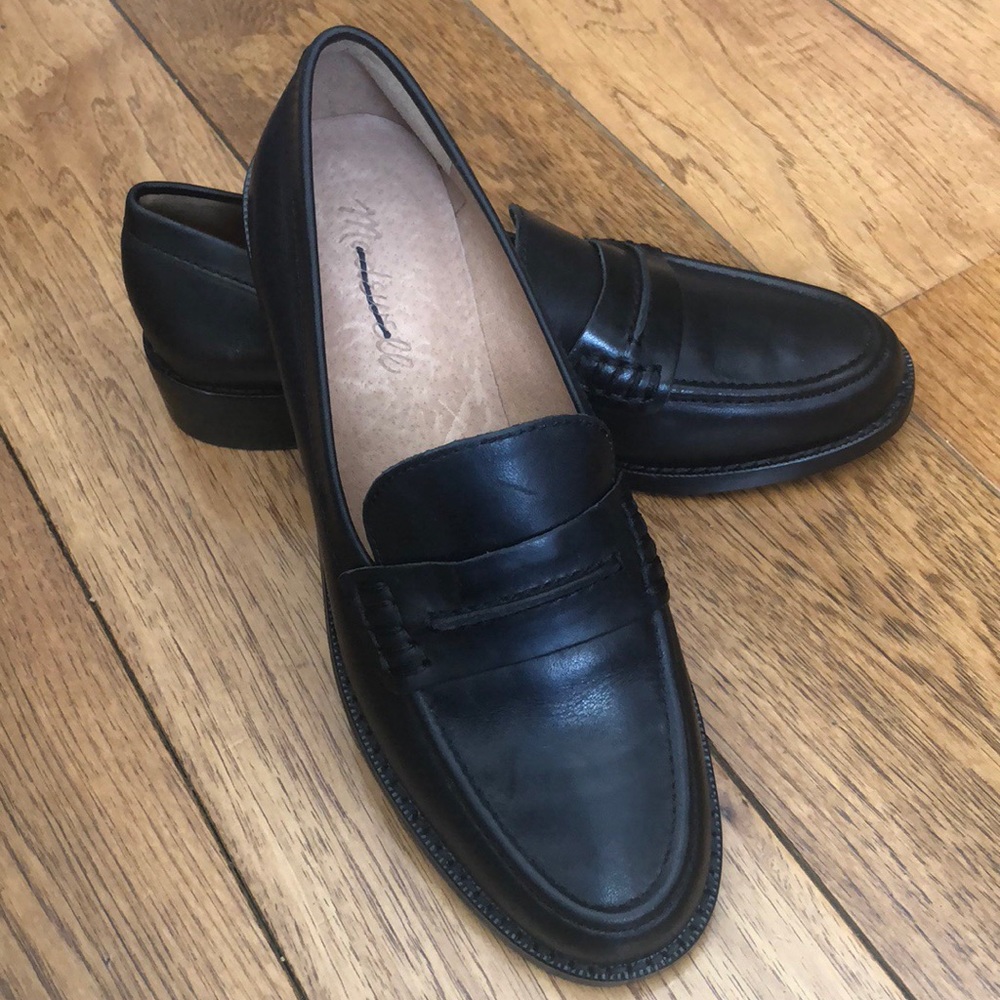 Madewell Elinor Loafer in Leather Black